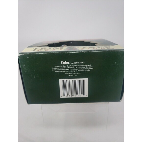 Coca Cola Trim A Tree Collection 1965 Santa Decorating Lights Ornament 1993 VTG - Picture 7 of 16